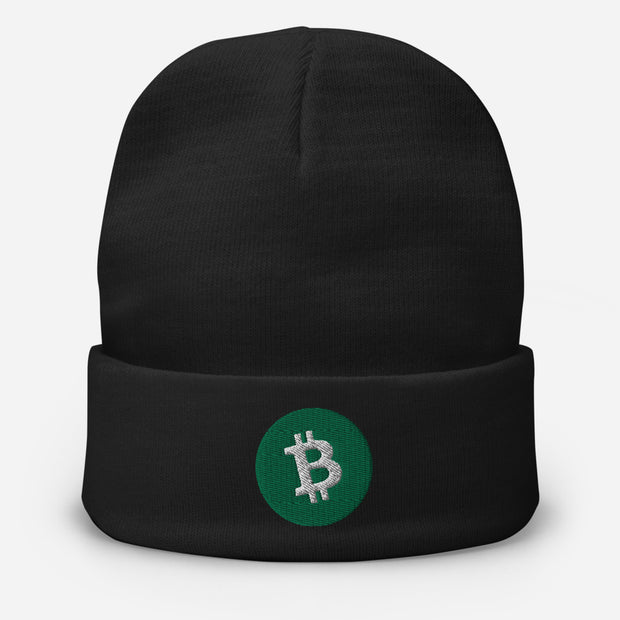 Bitcoin Cash (BCH) Embroidered Beanie