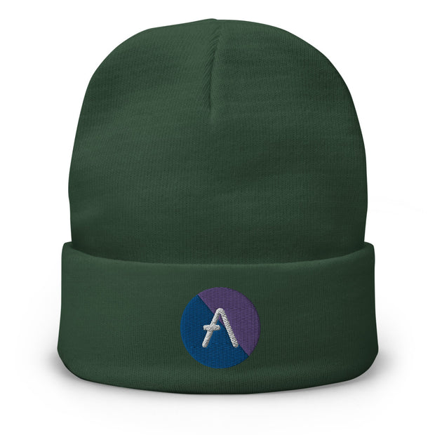 Aave (AAVE) Embroidered Beanie