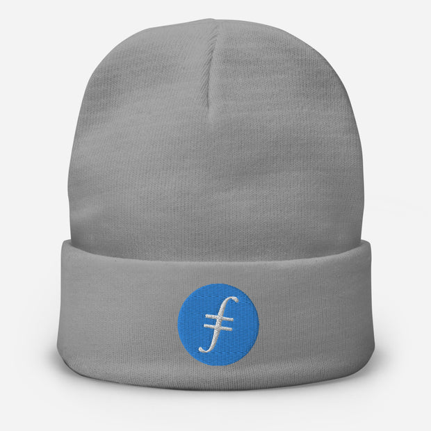 Filecoin (FIL) Embroidered Beanie