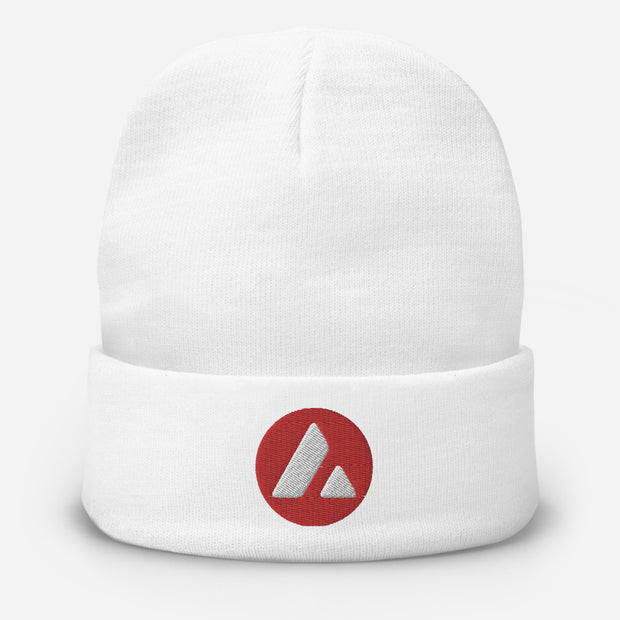Avalanche (AVAX) Embroidered Beanie