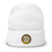 Dogecoin (DOGE) Embroidered Beanie