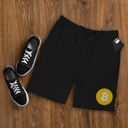 Bitcoin (BTC) Men's Fleece Shorts  - Embroidered