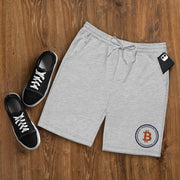 Wrapped Bitcoin (WBTC) Men's Fleece Shorts  - Embroidered