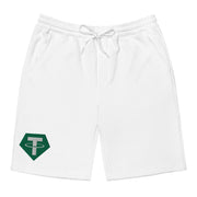 Tether (USDT) Men's Fleece Shorts  - Embroidered