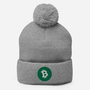 Bitcoin Cash (BCH) Embroidered Pom-Pom Beanie