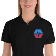 PulseChain (PLS) Embroidered Ladies' Polo Shirt
