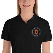 Wrapped Bitcoin (WBTC) Embroidered Ladies' Polo Shirt