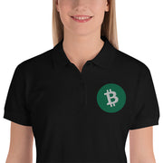 Bitcoin Cash (BCH) Embroidered Ladies' Polo Shirt