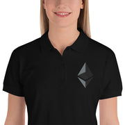 Ethereum (ETH) Embroidered Ladies' Polo Shirt