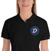 DigiByte (DGB) Embroidered Ladies' Polo Shirt