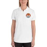 Monero (XMR) Embroidered Ladies' Polo Shirt