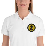Zcash (ZEC) Embroidered Ladies' Polo Shirt