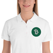 Bitcoin Cash (BCH) Embroidered Ladies' Polo Shirt