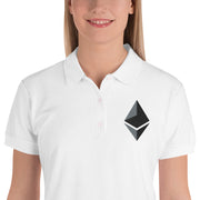 Ethereum (ETH) Embroidered Ladies' Polo Shirt