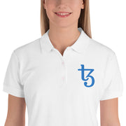 Tezos (XTZ) Embroidered Ladies' Polo Shirt