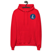 Litecoin (LTC) Unisex Fleece Hoodie  - Embroidered