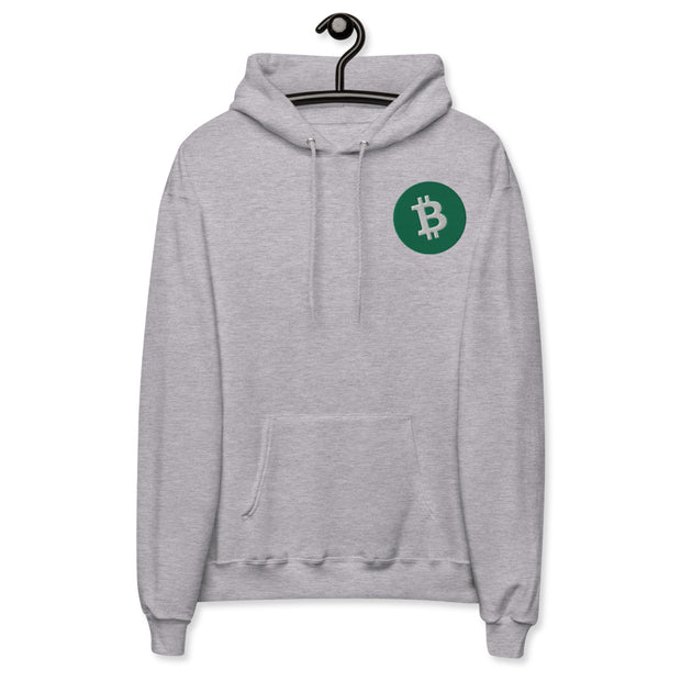 Bitcoin Cash (BCH) Unisex Fleece Hoodie  - Embroidered
