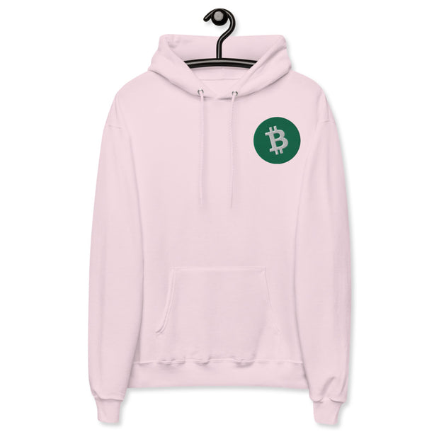 Bitcoin Cash (BCH) Unisex Fleece Hoodie  - Embroidered
