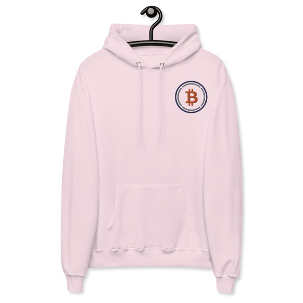 Wrapped Bitcoin (WBTC) Unisex Fleece Hoodie  - Embroidered